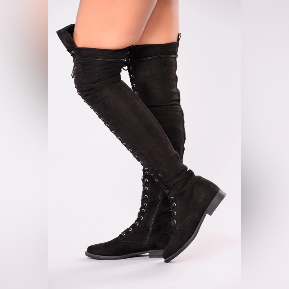 2 Pairs of Wide Calf Thigh High Boots